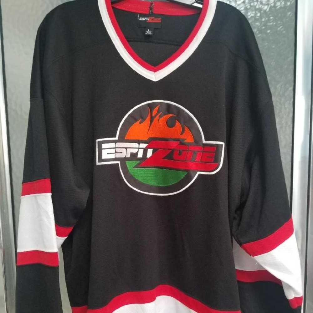 NWOT ESPN Zone long sleeve jersey size L